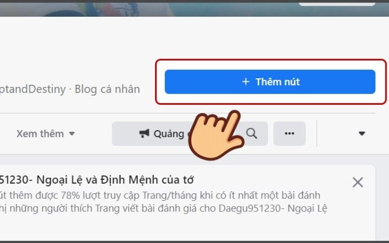 Cách thêm nút gửi tin nhắn trên Fanpage Facebook